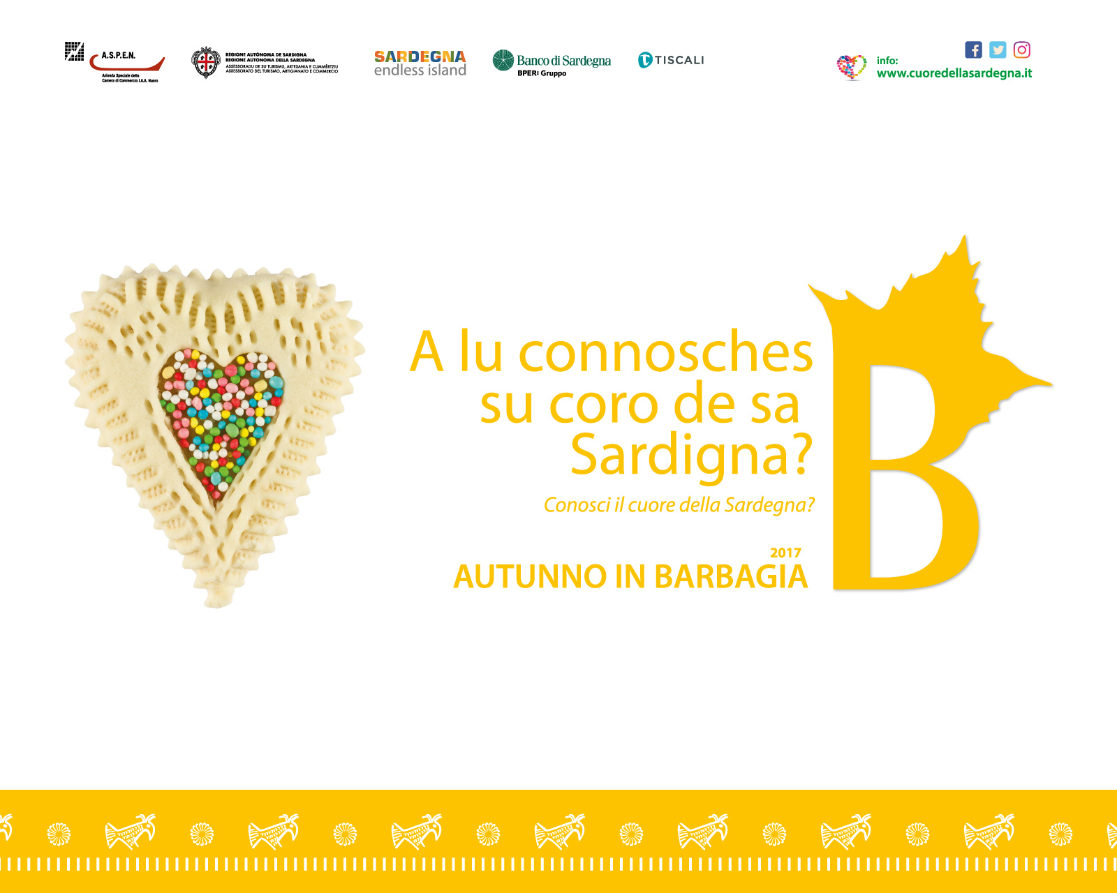 Progetto della comunicazione per l'evento Autunno in Barbagia